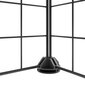 vidaXL 12-paneelinen lemmikkihäkki ovella musta 35x35 cm teräs hinta ja tiedot | Pieneläinten häkit ja tarvikkeet | hobbyhall.fi