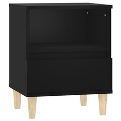 vidaXL Yöpöytä musta 40x35x50 cm hinta ja tiedot | Yöpöydät | hobbyhall.fi