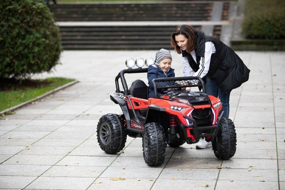 Lasten mönkijä, monster, punainen hinta ja tiedot | Lasten sähköautot | hobbyhall.fi