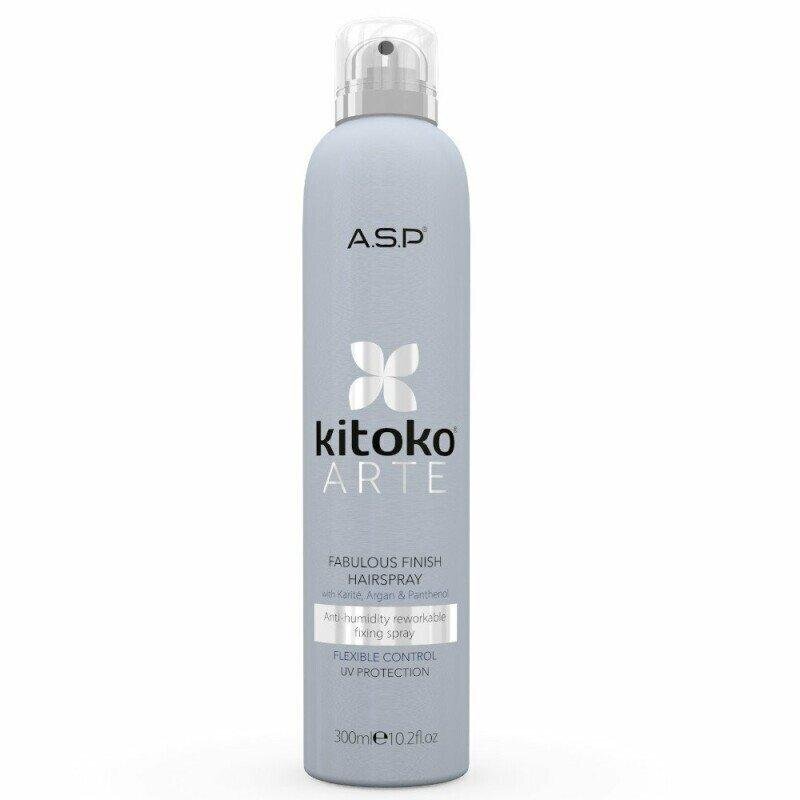 Keskipitkä hiuslakka KITOKO Arte Fabulous Finish, 300ml hinta ja tiedot | Kampaamotuotteet | hobbyhall.fi