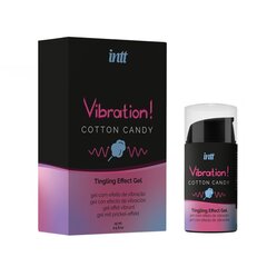 Lämmittävä geeli Intt Vibration Cotton Candy Tingly Gel, 15 ml hinta ja tiedot | Hierontaöljyt | hobbyhall.fi