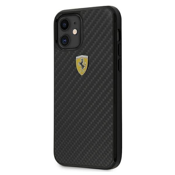 Ferrari FERCAHCP12SBK kotelo iPhone 12 minille 5.4", musta hinta ja tiedot | Puhelimen kuoret ja kotelot | hobbyhall.fi