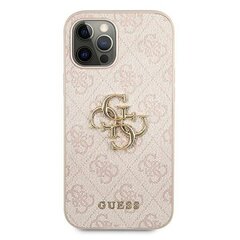 Guess GUHCP12M4GMGPI iPhone 12/12 Prolle, vaaleanpunainen hinta ja tiedot | Puhelimen kuoret ja kotelot | hobbyhall.fi