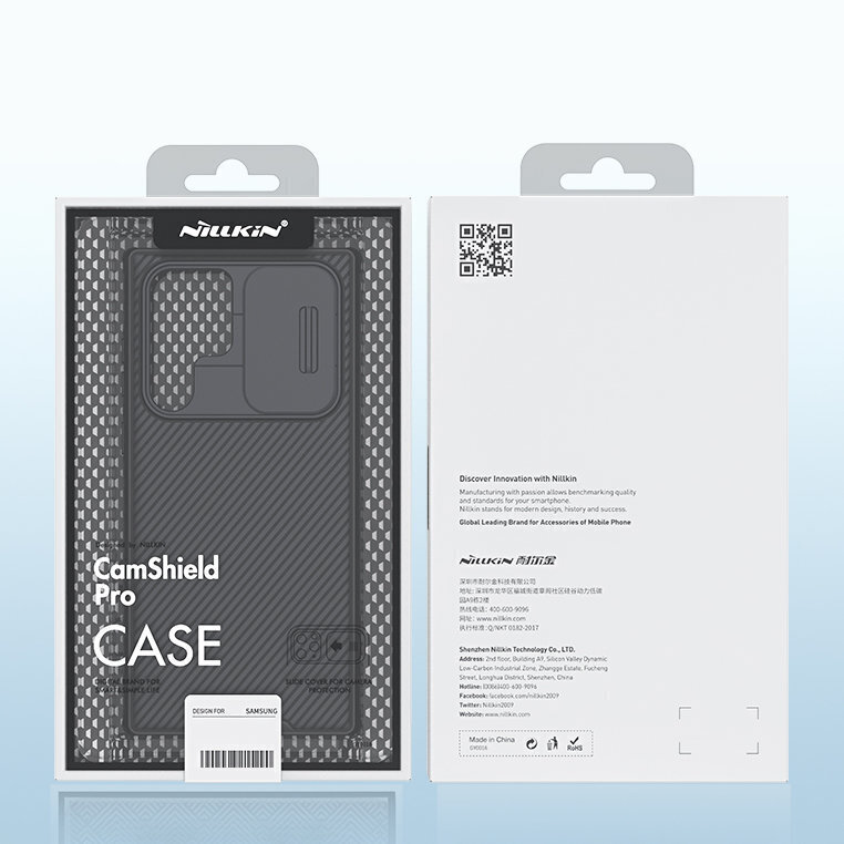 Nillkin CamShield Pro -kotelo Samsung Galaxy S22 Ultralle, musta hinta ja tiedot | Puhelimen kuoret ja kotelot | hobbyhall.fi