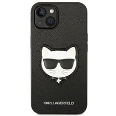 Karl Lagerfeld KLHCP14SSAPCHK iPhone 14:lle, musta hinta ja tiedot | Puhelimen kuoret ja kotelot | hobbyhall.fi