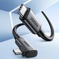 Ugreen US551, USB Type C - USB Type C lataamiseen 60W / tiedonsiirtoon VR-lasituella (esim. Oculus Quest 2) 5m musta hinta ja tiedot | Puhelinkaapelit | hobbyhall.fi