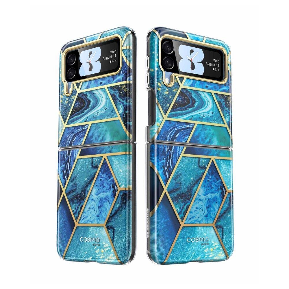 Supcase Cosmo Galaxy Z Flip 4 Marble Blue hinta ja tiedot | Puhelimen kuoret ja kotelot | hobbyhall.fi