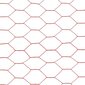 vidaXL Kanaverkko teräs PVC pinnoitteella 25x1,2 m punainen hinta ja tiedot | Aidat ja tarvikkeet | hobbyhall.fi
