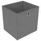 vidaXL 4 kuution esittelyhylly + laatikot harmaa 69x30x72,5 cm kangas hinta ja tiedot | Varastohyllyt | hobbyhall.fi