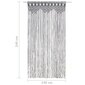 vidaXL Macrame verho antrasiitti 140x240 cm puuvilla hinta ja tiedot | Verhot | hobbyhall.fi