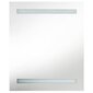 vidaXL LED kylpyhuoneen peilikaappi valkoinen ja tammi 50x14x60 cm hinta ja tiedot | Kylpyhuonekaapit | hobbyhall.fi