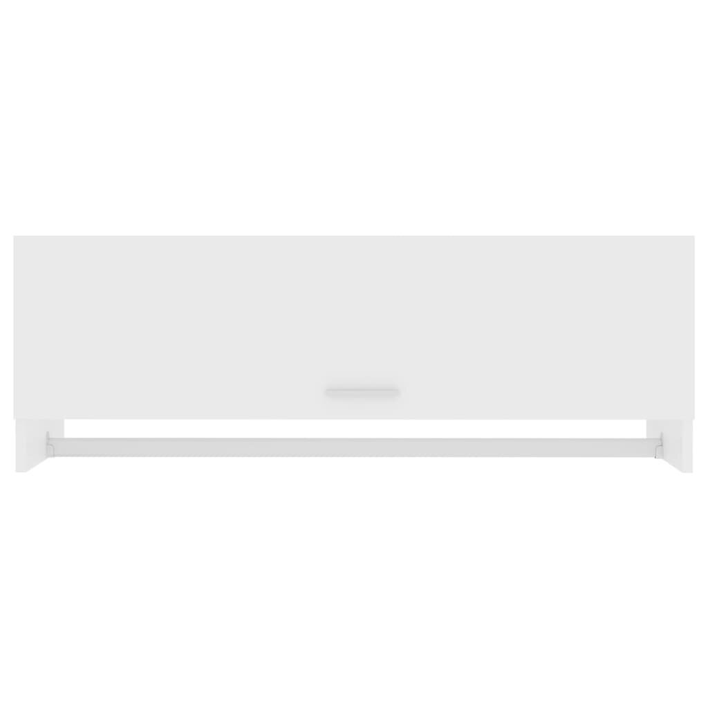 vidaXL Vaatekaappi valkoinen 100x32,5x35 cm lastulevy hinta ja tiedot | Kaapit | hobbyhall.fi