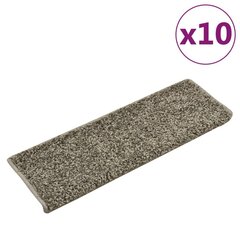 vidaXL Porrasmatot 10 kpl 65x21x4 cm harmaa hinta ja tiedot | Isot matot | hobbyhall.fi