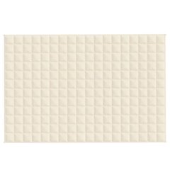 vidaXL Painopeitto vaalea kerma 120x180 cm 9 kg kangas hinta ja tiedot | Peitot | hobbyhall.fi