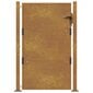 vidaXL Puutarhaportti 105x130 cm corten teräs hinta ja tiedot | Aidat ja tarvikkeet | hobbyhall.fi