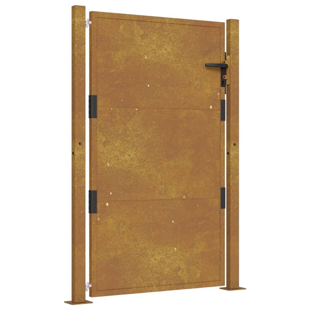 vidaXL Puutarhaportti 105x130 cm corten teräs hinta ja tiedot | Aidat ja tarvikkeet | hobbyhall.fi