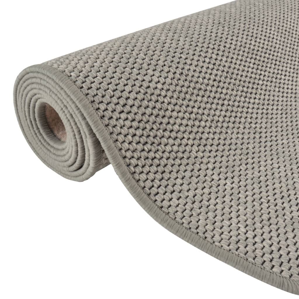 vidaXL Käytävämatto sisal-tyyli hopea 80x300 cm hinta ja tiedot | Isot matot | hobbyhall.fi