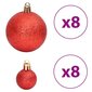vidaXL Joulupallot 100 kpl kultainen ja viininpunainen 3/4/6 cm hinta ja tiedot | Joulukuusen koristeet | hobbyhall.fi
