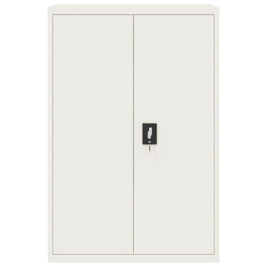 vidaXL Arkistokaappi valkoinen 90x40x140 cm teräs hinta ja tiedot | Kaapit | hobbyhall.fi