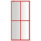 vidaXL Walk-in suihkun seinäke kirkas ESG-lasi punainen 100x195 cm hinta ja tiedot | Suihkuseinät ja -ovet | hobbyhall.fi
