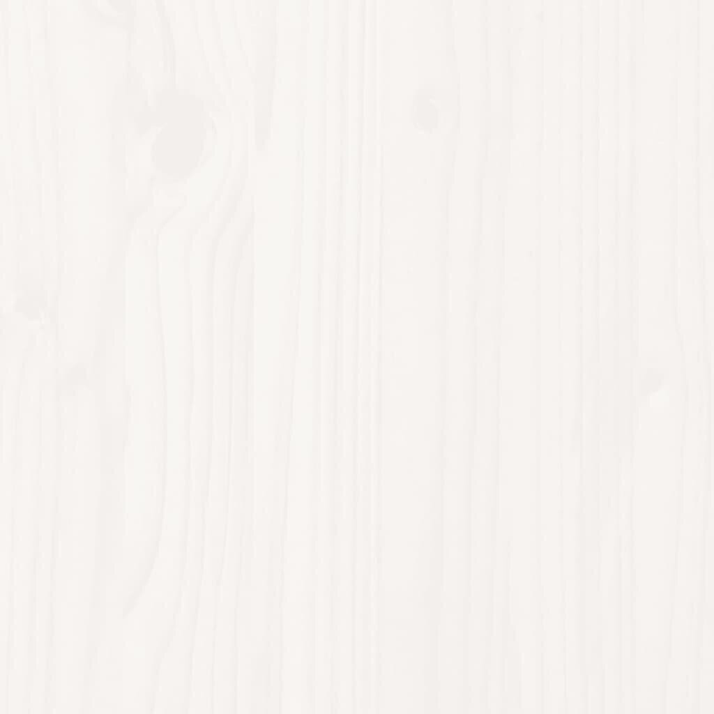 vidaXL Baarijakkarat 2 kpl valkoinen 40x48,5x115,5 cm täysi mänty hinta ja tiedot | Puutarhatuolit | hobbyhall.fi
