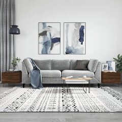 vidaXL Sohvapöydät 2 kpl ruskea tammi 50x50x40 cm tekninen puu hinta ja tiedot | Sohvapöydät | hobbyhall.fi