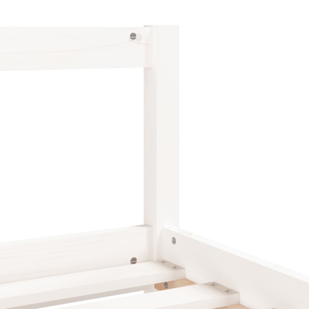 vidaXL Lasten sängynrunko laatikoilla valkoinen 80x160 cm täysi mänty hinta ja tiedot | Lastensängyt | hobbyhall.fi