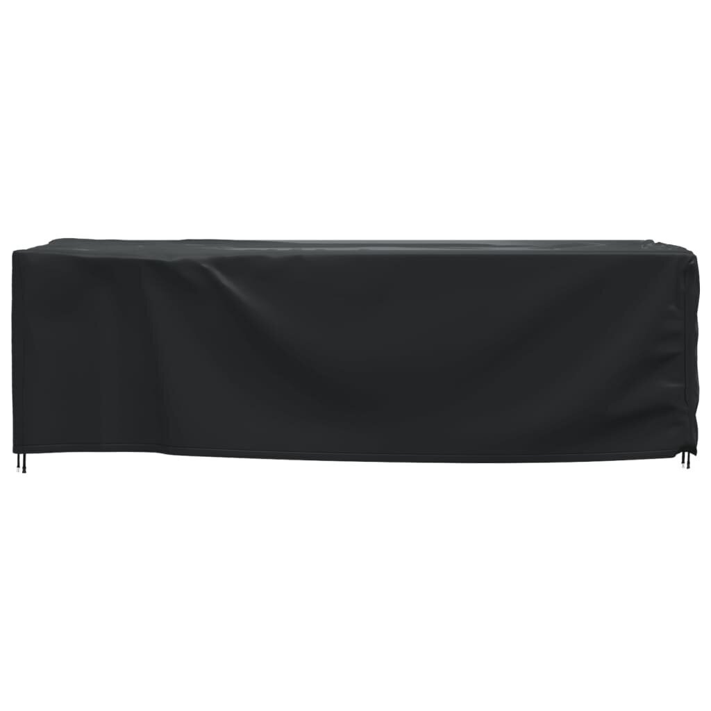 vidaXL Puutarhakalusteiden suoja musta 300x140x90 cm vedenkestävä 420D hinta ja tiedot | Istuintyynyt, pehmusteet ja päälliset | hobbyhall.fi