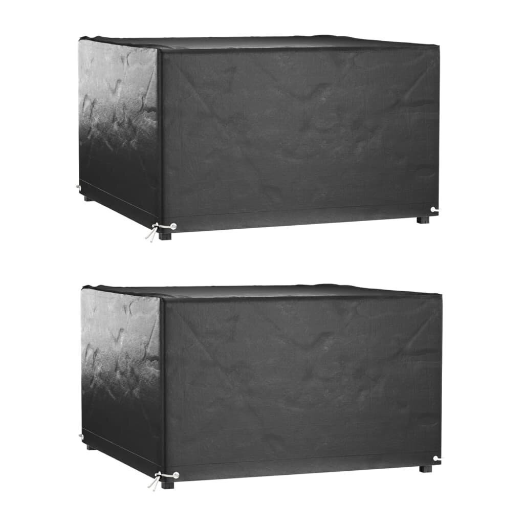 vidaXL Puutarhakalusteiden suojat 2 kpl 8 purjerengasta 125x125x75 cm hinta ja tiedot | Istuintyynyt, pehmusteet ja päälliset | hobbyhall.fi