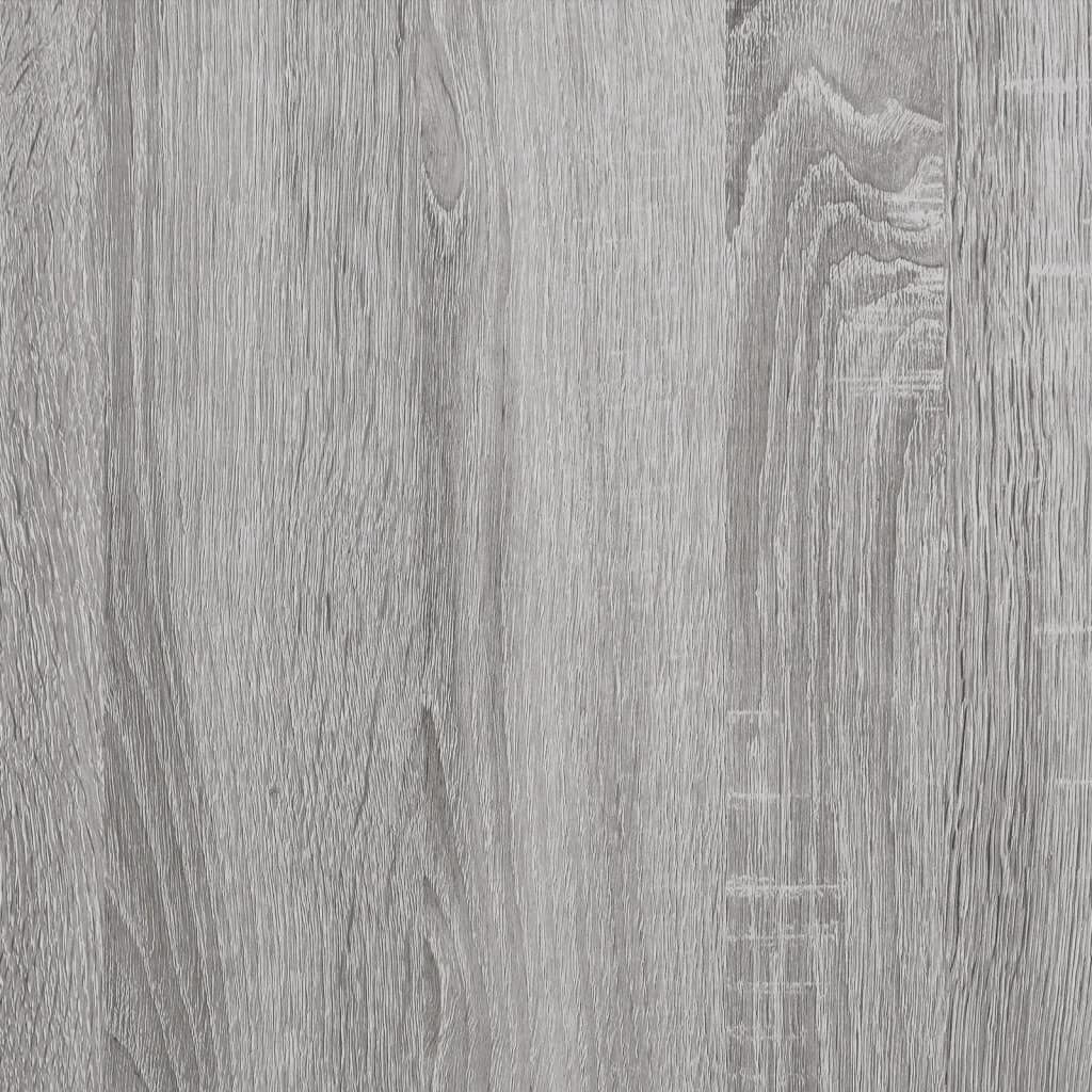 vidaXL Yöpöytä seinälle harmaa Sonoma 40x30x61 cm tekninen puu hinta ja tiedot | Yöpöydät | hobbyhall.fi