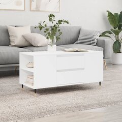 vidaXL Sohvapöytä valkoinen 102x44,5x50 cm tekninen puu hinta ja tiedot | Sohvapöydät | hobbyhall.fi