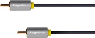 kruger&matz basic 1rca-1rca 1 m kaapeli hinta ja tiedot | Kaapelit ja adapterit | hobbyhall.fi