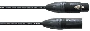 Cordial, XLR - XLR, 1 m hinta ja tiedot | Kaapelit ja adapterit | hobbyhall.fi