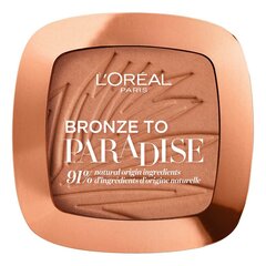 Aurinkopuuteri L'Oréal Paris Bronze to Paradis, 02-baby one more tan hinta ja tiedot | Meikkivoiteet ja puuterit | hobbyhall.fi