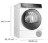 Bosch WQB245ALSN Serie 8 hinta ja tiedot | Kuivausrummut | hobbyhall.fi