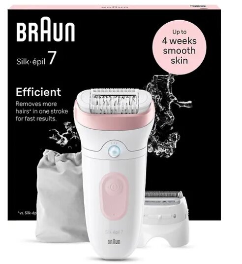 Braun Silk-épil 7 hinta ja tiedot | Epilaattorit ja karvanpoistolaitteet | hobbyhall.fi