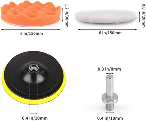 Kiillotussienet Kshineni 150 mm, 11 kpl. hinta ja tiedot | Autokemikaalit | hobbyhall.fi