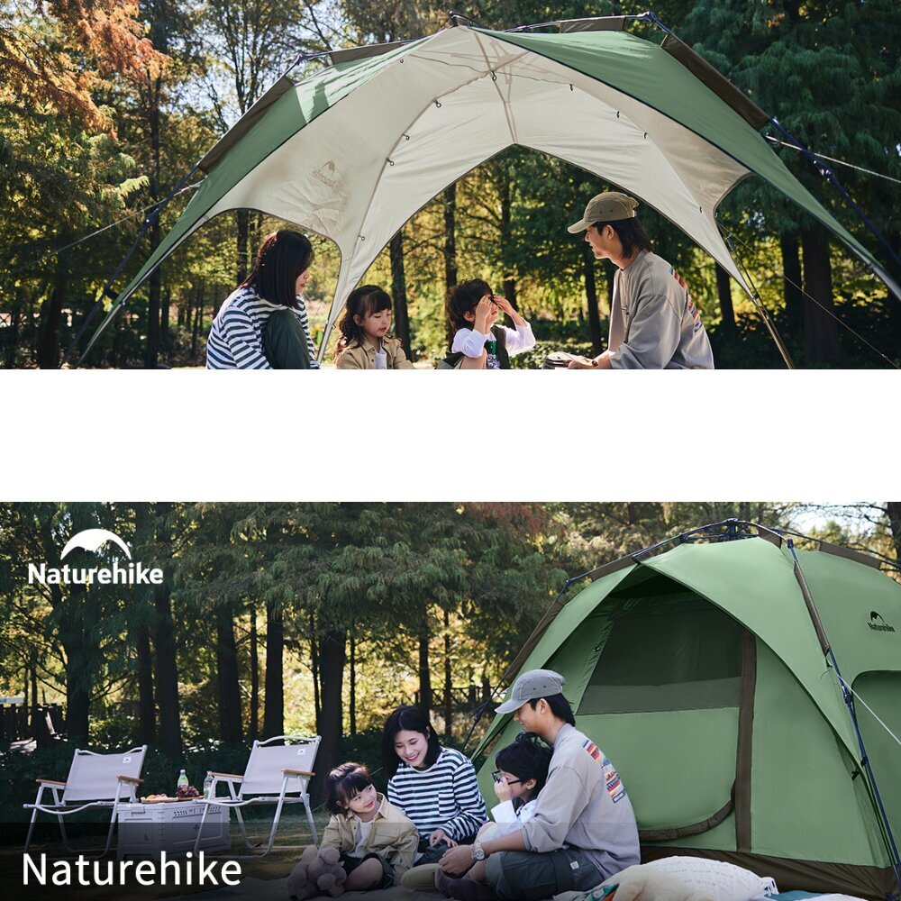 Naturehike Cape5 Square puoliautomaattinen teltta neljälle hengelle hinta ja tiedot | Teltat | hobbyhall.fi