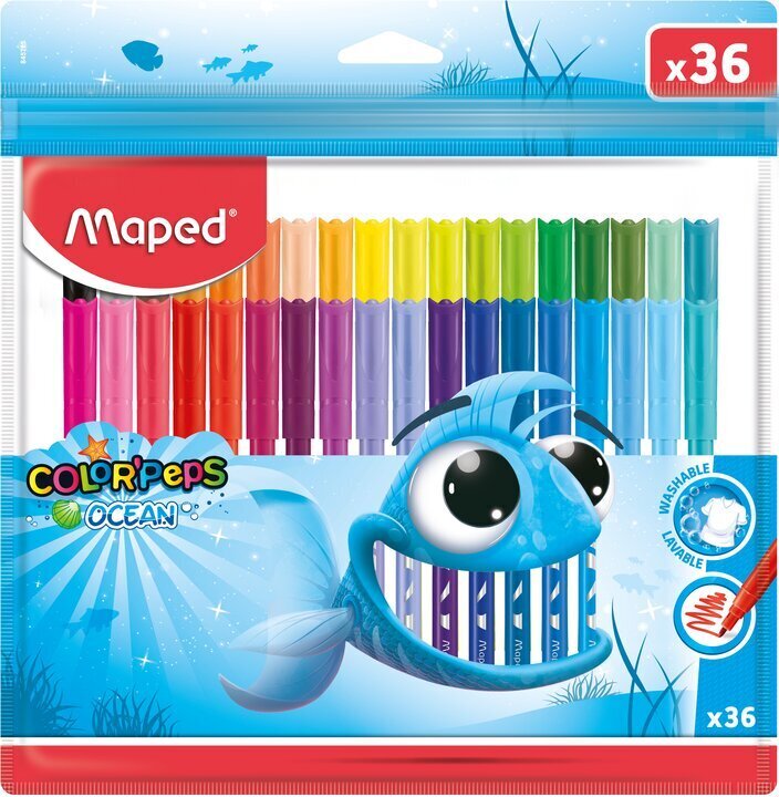 Markers Maped, 36 kpl hinta ja tiedot | Taide- ja askartelutarvikkeet | hobbyhall.fi