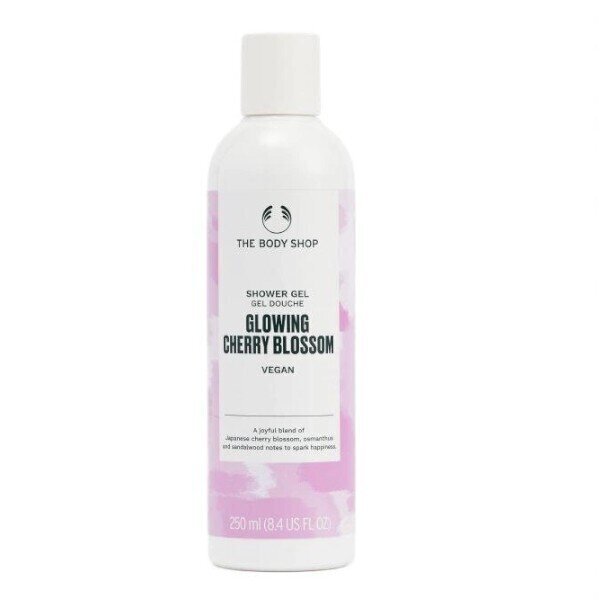 Suihkugeeli The Body Shop Glowing Cherry Blossom, 250 ml hinta ja tiedot | Suihkusaippuat ja suihkugeelit | hobbyhall.fi