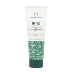 Kasvonaamio The Body Shop Tea Tree 3in1, 125 ml hinta ja tiedot | Kasvonaamiot ja silmänalusaamiot | hobbyhall.fi