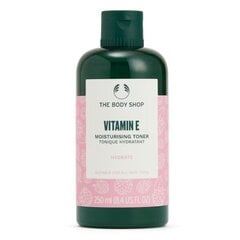 Kosteuttava kasvovesi The Body Shop Vitamin E, 250 ml hinta ja tiedot | Kasvojen puhdistusaineet | hobbyhall.fi