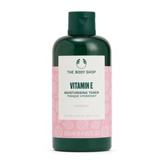 Kosteuttava kasvovesi The Body Shop Vitamin E, 250 ml hinta ja tiedot | Kasvojen puhdistusaineet | hobbyhall.fi