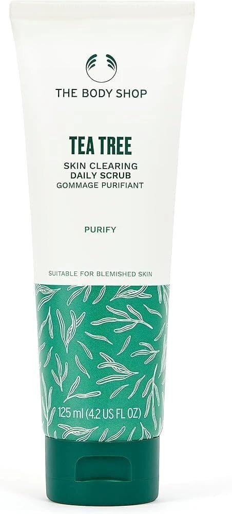 Geelimäinen kuorinta rasvaiselle iholle The Body Shop Tea Tree, 125 ml hinta ja tiedot | Kasvojen puhdistusaineet | hobbyhall.fi