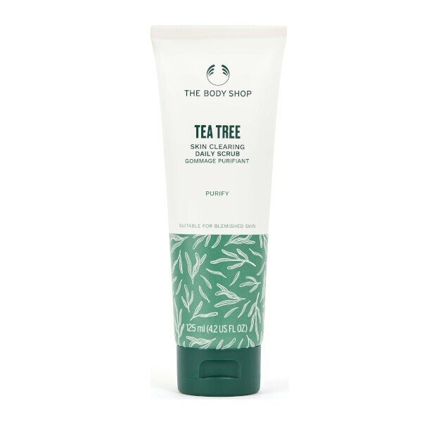 Geelimäinen kuorinta rasvaiselle iholle The Body Shop Tea Tree, 125 ml hinta ja tiedot | Kasvojen puhdistusaineet | hobbyhall.fi