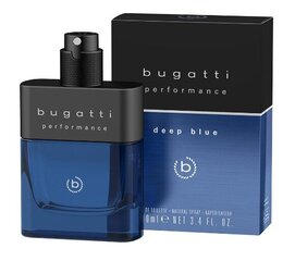 Hajuivesi Bugatti Performance Deep Blue EDT miehille, 100 ml hinta ja tiedot | Miesten hajuvedet | hobbyhall.fi