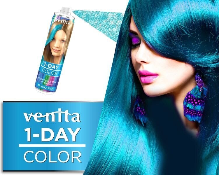 Venita 1-Day Color Morska Fala lyhytkestoinen hiusvärjäyssuihke, 50ml hinta ja tiedot | Hiusvärit | hobbyhall.fi