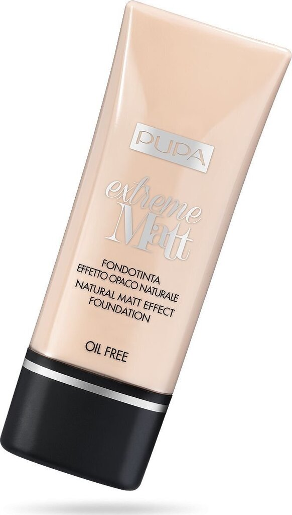 Pupa Extreme Matt Effect Foundation SPF10, 050 Sand, 30 ml hinta ja tiedot | Meikkivoiteet ja puuterit | hobbyhall.fi