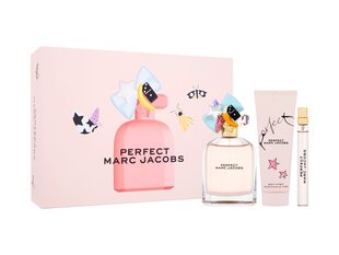 Sarja Marc Jacobs Perfect naisille: Eau de Parfum EDP, 100 ml + Eau de Parfum EDP, 10 ml + vartalovoide, 75 ml hinta ja tiedot | Naisten hajuvedet | hobbyhall.fi