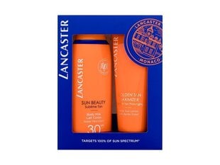 Lancaster Sun Beauty miesten/naisten aurinkovoidesarja: vartalovoide 125 ml + vartalovoide SPF30 175 ml hinta ja tiedot | Aurinkovoiteet | hobbyhall.fi